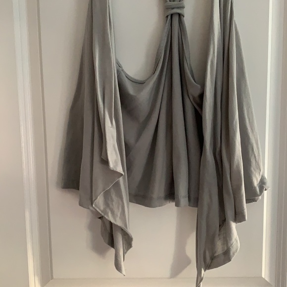 Sleeveless Cardigan In Light Grey | Size: S - Picture 2 of 6